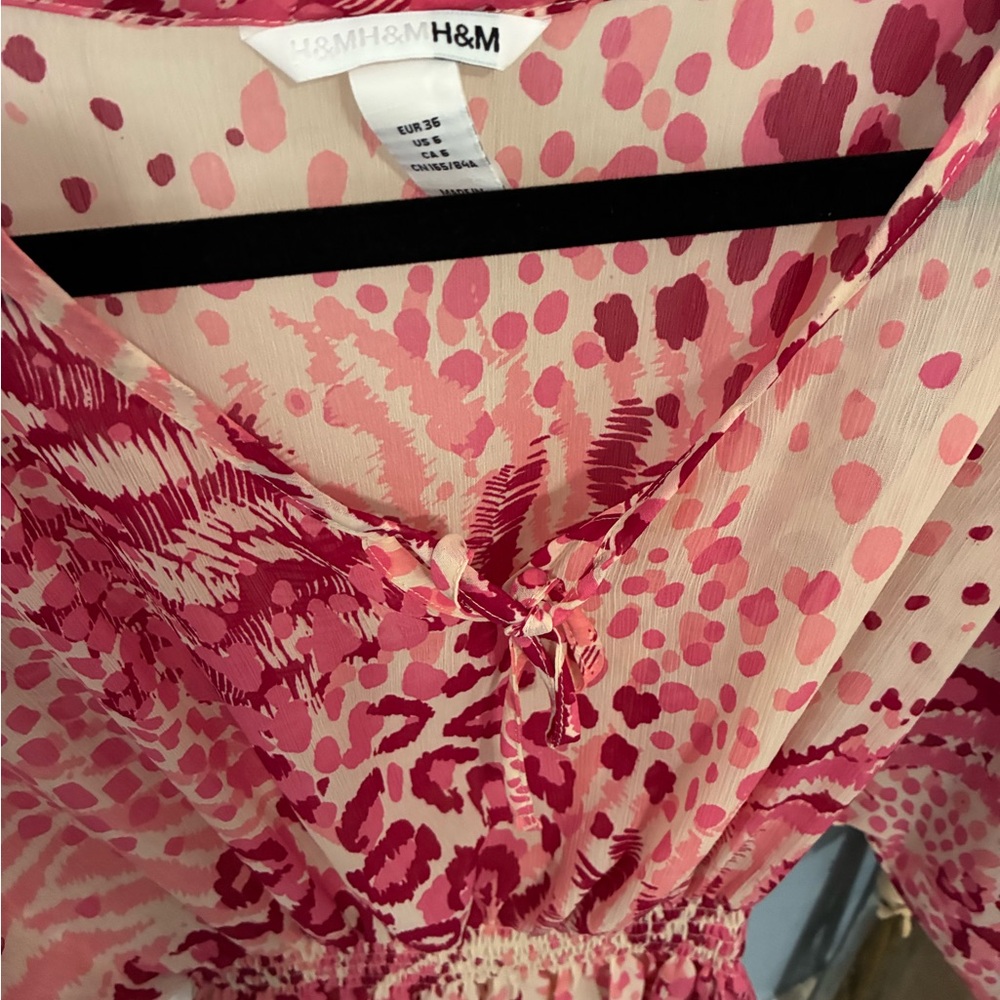 Women's Pink Patterned Top - Picture 2 of 4